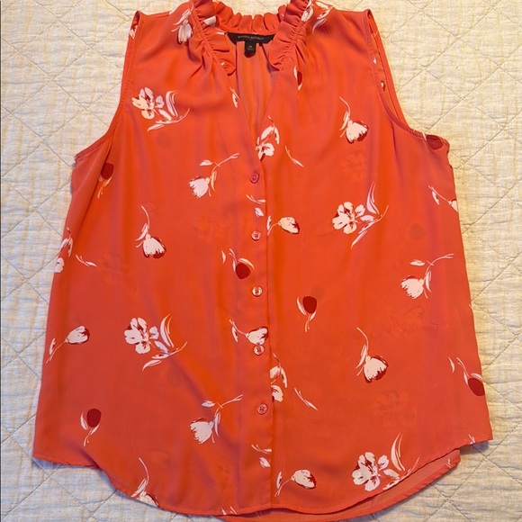 Banana Republic Tops - Coral floral Banana Republic blouse